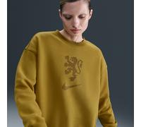Netherlands Phoenix Fleece Women's Nike Football Oversized Crew-Neck Sweatshirt - Brown - Cotton/Polyester XS (UK 4-6)