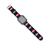 Netherlands Skull Flag Sport Silicone Watch Band Compatible with IWatch Waterproof Replacement Strap for Men Women