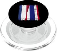 Netherlands Thailand Half Flag Dutch Thai Roots PopSockets PopGrip for MagSafe