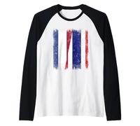 Netherlands Thailand Half Flag Dutch Thai Roots Raglan Baseball Tee