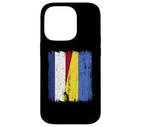 Netherlands Ukraine Half Flag Dutch Ukrainian Heritage Case for iPhone 14 Pro