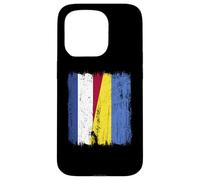 Netherlands Ukraine Half Flag Dutch Ukrainian Heritage Case for iPhone 15 Pro