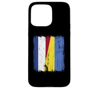 Netherlands Ukraine Half Flag Dutch Ukrainian Heritage Case for iPhone 15 Pro Max