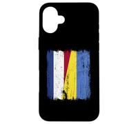 Netherlands Ukraine Half Flag Dutch Ukrainian Heritage Case for iPhone 16 Plus