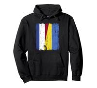 Netherlands Ukraine Half Flag Dutch Ukrainian Heritage Pullover Hoodie
