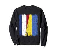 Netherlands Ukraine Half Flag Dutch Ukrainian Heritage Sweatshirt