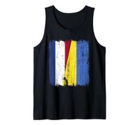 Netherlands Ukraine Half Flag Dutch Ukrainian Heritage Tank Top