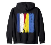 Netherlands Ukraine Half Flag Dutch Ukrainian Heritage Zip Hoodie