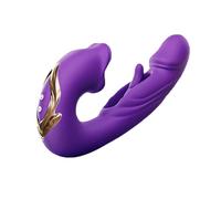 Nethervibe 4-in-1 Pelvic Floor Activator for Women, Air-Pulse Suction & Smooth Thrusting Intimate Toy, Deep Rumble Vibrator, Ergonomic Fit, IPX7 Waterproof & Quiet (A)