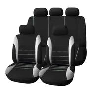 NETHIX 5 Seats Universal Car Seat Covers Set for Volvo V90/V70/V60/V50 235/236/965 Y20 P26 24 Type-M Type-B Type-S Wagon Estate 1997-2023 2024 2025 Full Set Front And Rear,C