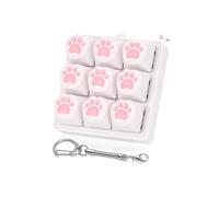 Netholid Cat Paw Keyboard Fidget Toys for Adults Clicky Keycap Clicker Keychain for Autism ASMR Work Stress Relief ADHD (Loud Version)