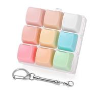 Netholid Creamy Cat Shape Keyboard Fidget Toys for Adults Colorful Clicker Button Keychain for Work Stress Relief ADHD Autism ASMR (Cat-Shape, 1)