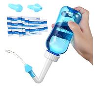 Neti Pot Pack of 2, Nasal Rinse Wash Bottle 300ML, Nettie Pot Sinus Rinse Salt Packets, Nettie Pot Family Set for Adult & Kids