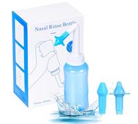 Neti Pot Sinus Rinse Kit Nose Wash Cleaner 300ML Nasal Rinse Sinus Rinse Bottle Pressure Rinse Nasal Irrigation for Adult and Kid BPA Free