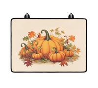 NETILGEN Autumn Fall Pumpkin Stove Top Cover Stove Protector for Electric Stove Top Glass Cooktop Covers Anti-Slip Mat Heat Resistant Countertop Prorector Kwith Hanging Loops,Kicthen Accessories,Beige