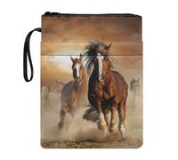 NETILGEN Brown Horse Book Covers for Hardcover Book Book Sox Textbooks