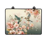 NETILGEN Hummingbird Floral Stove Top Cover Stove Protector for Electric Stove Top Glass Cooktop Covers Anti-Slip Mat Heat Resistant Countertop Prorector Kwith Hanging Loops,Kicthen Accessories