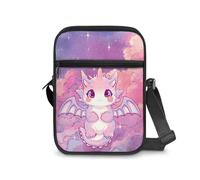 NETILGEN Mini Crossbody Bag for Women Girls Galaxy Space Cartoon Dinosaur Lightweight Cell Phone Purses Messenger Bag Satchel Handbags with Shoulder Strap