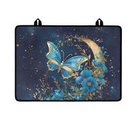 NETILGEN Moon Star Butterfly Kitchen Stove Cover for Electric Stove,Silicone Stove Mat for Glass Stove,Non-Slip Thick Induction Cooktop Protector Mat,Dish Drying Mats for Home Accessories and Decor