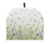 NETILGEN Tea Cozy Tea Pot Cosy Kitchen Accessory Insulated Thermal Tea Kettle Quilt Breakfast Warmer Tea Pot Dust Cover for Teapot for Home Dining Room Decor, Floral Green