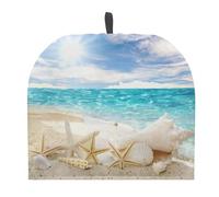 NETILGEN Tea Cozy Tea Pot Cozies Tea Cover Insulating Keep Warm Teapot Dust Cover Suitable for Large Medium and Small Teapot Gift for Mom Housewife Friends, Beach Starfish Conch
