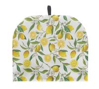 NETILGEN Teapot Cozy Large Tea Cosy Insulation Keep Tea Warm Creative Tea Pot Cozies Teapot Dust Cover Perfect for a Traditional English High Tea Experience, Lemon Flower Leaf