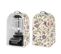 NETILGEN Vintage Flower Hummingbird Kitchen Blender Dust Cover with Top Handle Anti Fingerprint & Dust Proof Cover for Kitchen Stand Mixer Coffee Maker Food Processor
