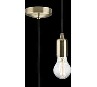Netlighting 1.8m E27 Contemporary Pendant Set Antique Brass 230V IP20 80W in Yellow Netlighting Yellow