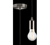 Netlighting 1.8m E27 Contemporary Pendant Set Black Nickel 230V IP20 80W Netlighting Black