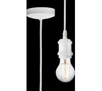 Netlighting 1.8m E27 Vintage Pendant Set Matt White 230V IP20 80W Netlighting White