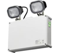 Netlighting 2 x 3W LED Twin Emergency Spotlight Self Test 230V IP65 6W in White Netlighting White