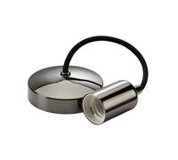 Netlighting 6" E27 Contemporary Pendant Set Black Nickel Netlighting Black