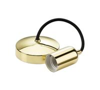 Netlighting 6" E27 Contemporary Pendant Set Polished Brass in Yellow Netlighting Yellow