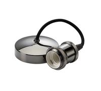 Netlighting 6" E27 Vintage Pendant Set Black Nickel Netlighting Black