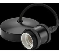 Netlighting 6" E27 Vintage Pendant Set Matt Black 230V IP20 80W Netlighting Black