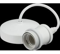 Netlighting 6" E27 Vintage Pendant Set Matt White 230V IP20 80W Netlighting White