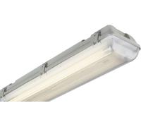 Netlighting 6ft Twin HF NonCorrosive Fluorescent Fitting with Emergency 230V IP65 2x70W in Grey Netlighting Grey