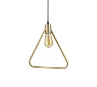 Netlighting Abc 1 Light Ceiling Pendant Antique Brass E27 in Yellow Netlighting Yellow