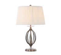 Netlighting Aegean 1 Light Table Lamp Aged Brass E27 in Yellow Netlighting Yellow