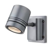 Netlighting Aero 1 Light Single Wall Light Aluminium IP55 GU10 in Grey Netlighting Grey