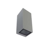 Netlighting Afrodita 2 Light Outdoor Up Down Wall Light Grey IP65 GU10 Netlighting Grey