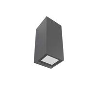 Netlighting Afrodita 2 Light Outdoor Up Down Wall Light Urban Grey IP65 GU10 Netlighting Grey