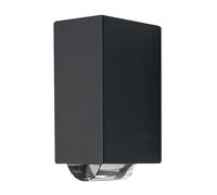 Netlighting Agner LED 2 Light Outdoor Wall Light Graphite IP54 in Grey Netlighting Grey