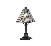 Netlighting Alderley 1 Light Small Table Lamp Vintage Bronze in Brown Netlighting Brown