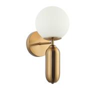 Netlighting Aldeva Modern 1 Light Wall Lamp E27 in Brown Netlighting Brown