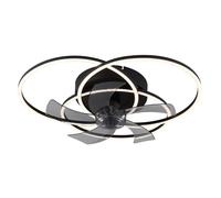 Netlighting Alia Ceiling Fan Black 7 Blade 3x LED Dimmable 3000-6500K Remote Netlighting Black