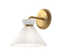 Netlighting Alora Mood Halston Dome Wall Lamp Contemporary Brushed Gold 1x E14 Netlighting Gold