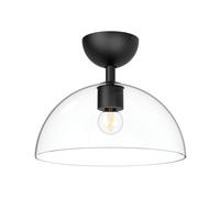 Netlighting Alora Mood Jude Bowl Semi Flush Ceiling Light Matt Black 1x E27 Netlighting Black