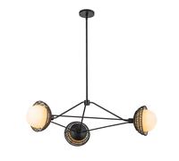 Netlighting Alora Mood Perth Pendant Ceiling Light Contemporary Matt Black 3x E14 Netlighting Black