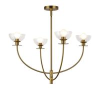 Netlighting Alora Mood Sylvia Multi Arm Pendant Gold 4x E14 Netlighting Gold